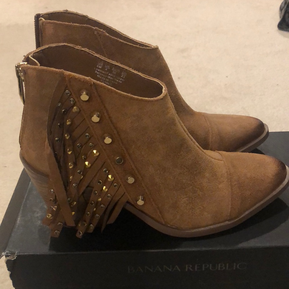Fergie suede ankle boots